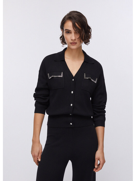 Liu Jo Liu Jo Cardigan TA6041MS59L22222 Nero Regular Fit