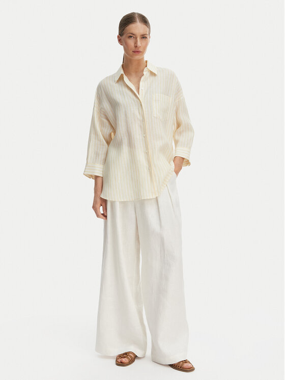 Weekend Max Mara Weekend Max Mara Košeľa Panetto 2615111102 Žltá Relaxed Fit