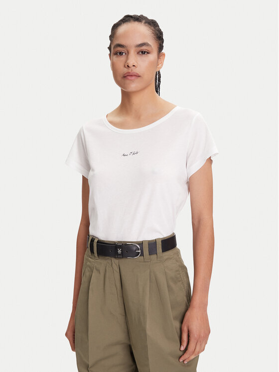 Marc O'Polo Marc O'Polo T-krekls 506 2067 51431 Balts Regular Fit