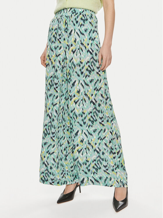 Vero Moda Palazzo nohavice Menny 10282478 Zelená Wide Leg