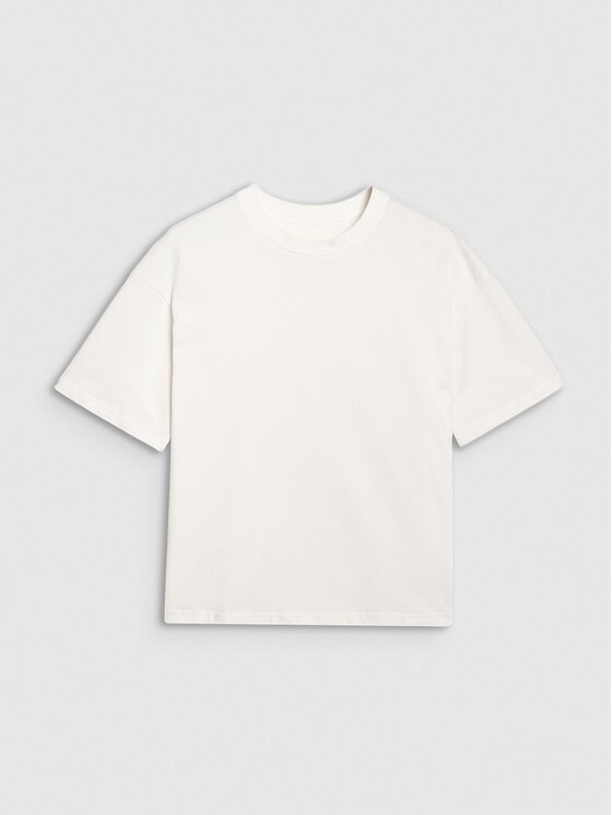 4F 4F T-Shirt 4FRSS25TTSHF2692-11S Biały Oversize