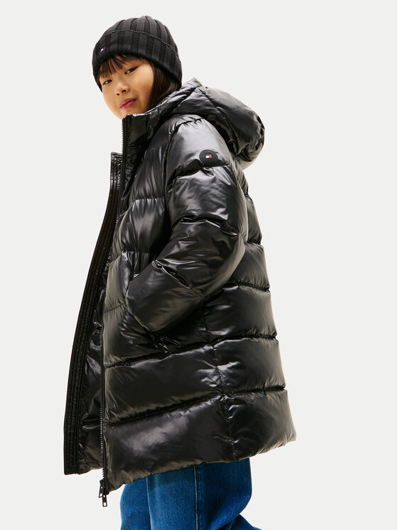Tommy Hilfiger Tommy Hilfiger Зимове пальто Essential KG0KG08761 S Чорний Regular Fit