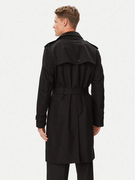 HUGO HUGO Trencz Maluks2631 50561651 Czarny Regular Fit