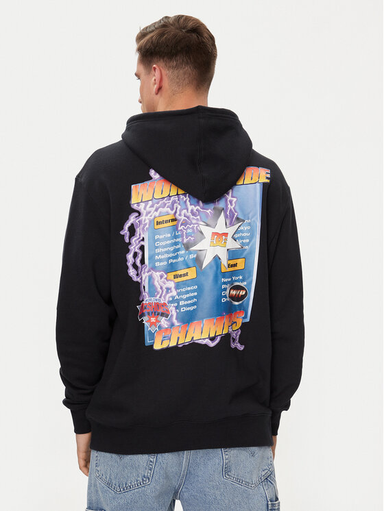 DC Shoes DC Shoes Sweatshirt The Champs Ph ADYSF03120 Schwarz Relaxed Fit