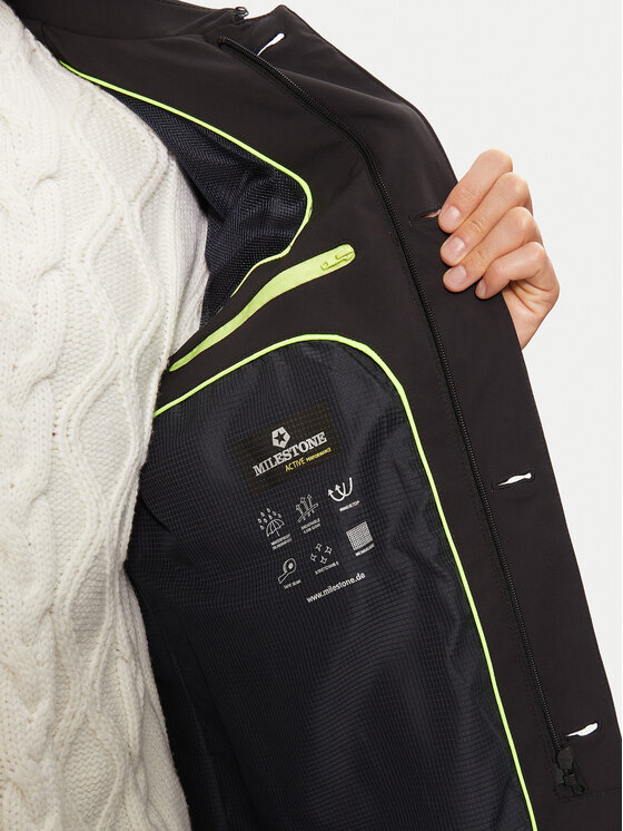 Milestone Milestone Übergangsjacke Morgan 410402 60365 Schwarz Regular Fit