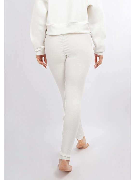 DKaren Sport DKaren Sport Legginsy DK-K-B13 Écru Classic Fit