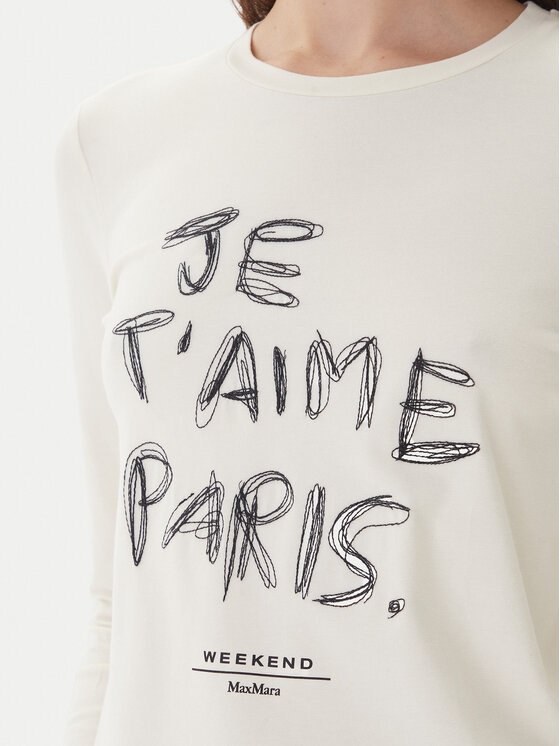 Weekend Max Mara Weekend Max Mara Bluza Renoir 2525946032 Écru Regular Fit
