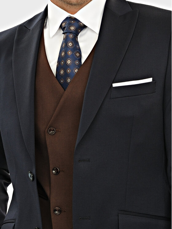 Evenemen Evenemen Garnitur Peo Granatowy Slim Fit
