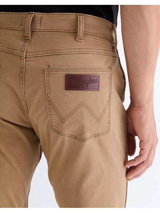 Wrangler Wrangler Spodnie materiałowe 112378467 Beżowy Regular Fit