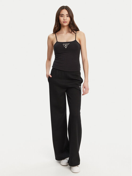 Guess Guess Τοπ V5RP08 KCOA2 Μαύρο Regular Fit
