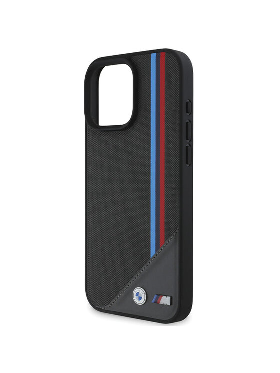 BMW Motorsport BMW Motorsport Etui na telefon M Meshed Tricolor Stripes Czarny