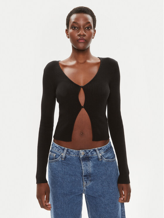Brave Soul Brave Soul Ζακέτα LKC-273SASHAF Μαύρο Slim Fit