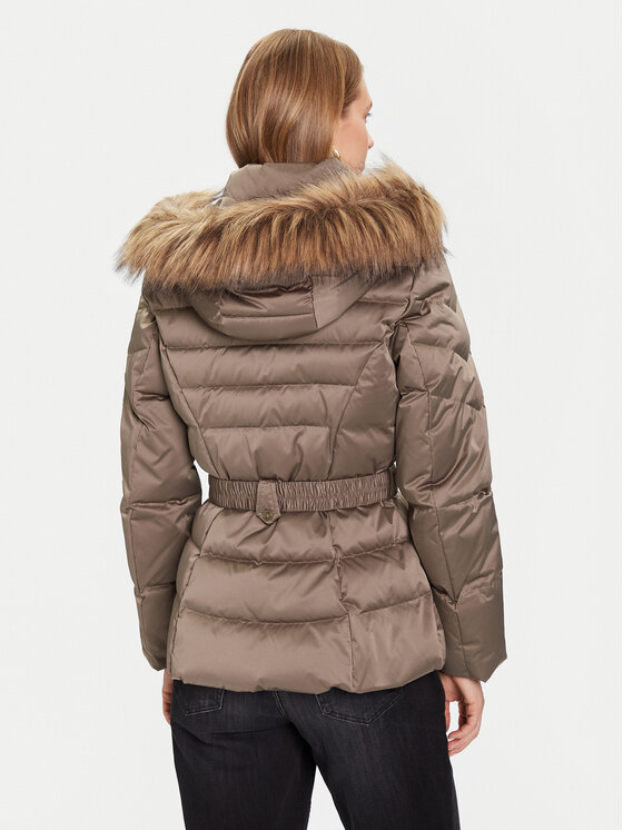 Guess Guess Geacă din puf W5BL31 W2802 Kaki Regular Fit