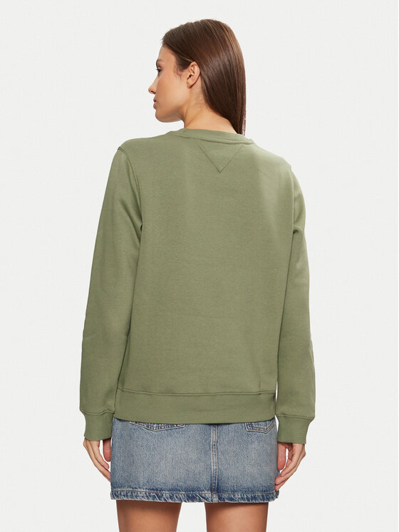 Tommy Jeans Tommy Jeans Majica dugih rukava DW0DW19959 Zelena Regular Fit