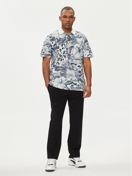 Just Cavalli Just Cavalli Polo marškinėliai 76OAG6RL Mėlyna Regular Fit
