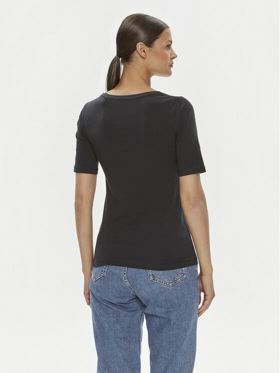 Gant Gant T-shirt 4203491 Crna Slim Fit