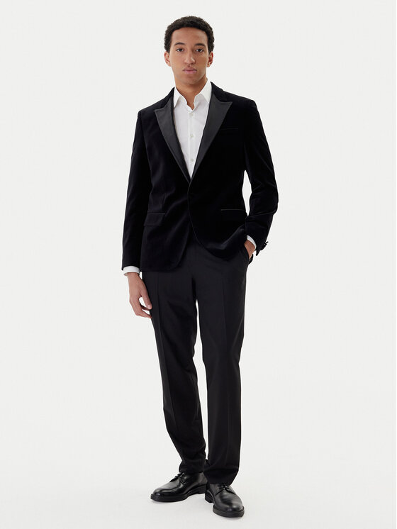HUGO HUGO Sakoi Henry254E1X 50549032 Crna Slim Fit