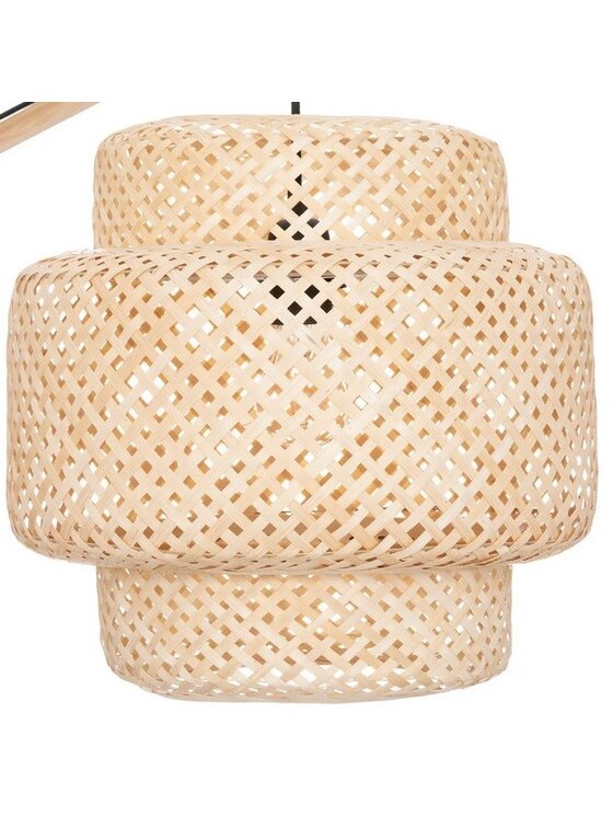 MIAhome MIAhome Lampa podłogowa bambusowa Natur Beżowy
