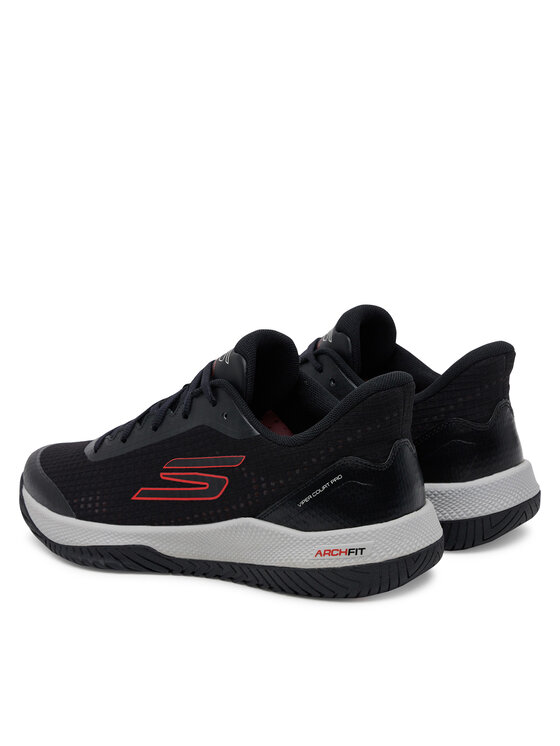 Skechers Skechers Boty na tenis Viper Court Pro 246069/BKRD Černá