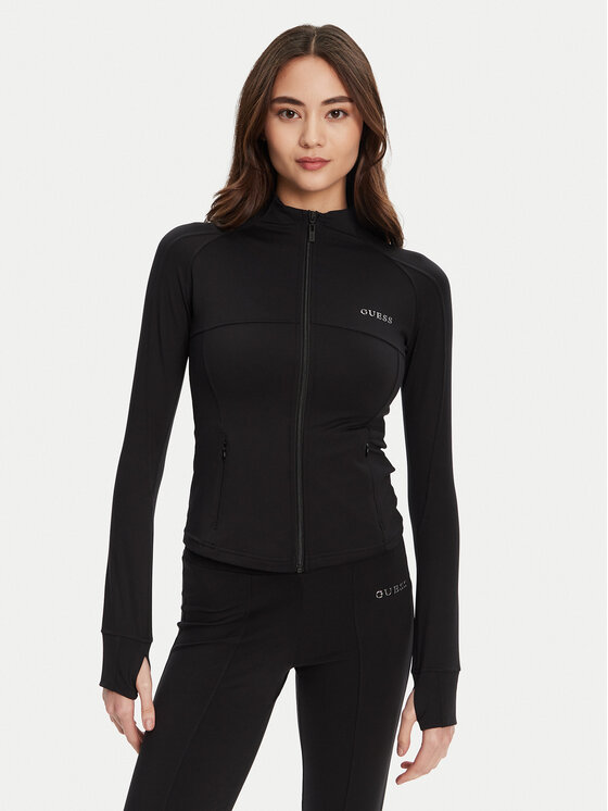 Guess Guess Bluză V5RP17 KCD02 Negru Regular Fit