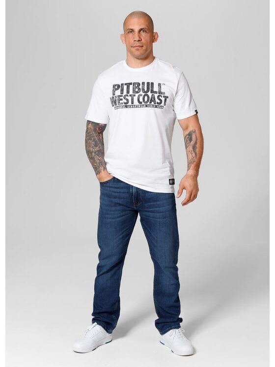 PITBULL PITBULL T-Shirt Koszulka Biały Regular Fit