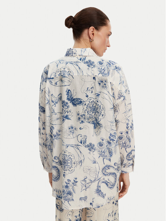 Fracomina Fracomina Cămașă FJ25ST6002W621N4 Albastru Relaxed Fit