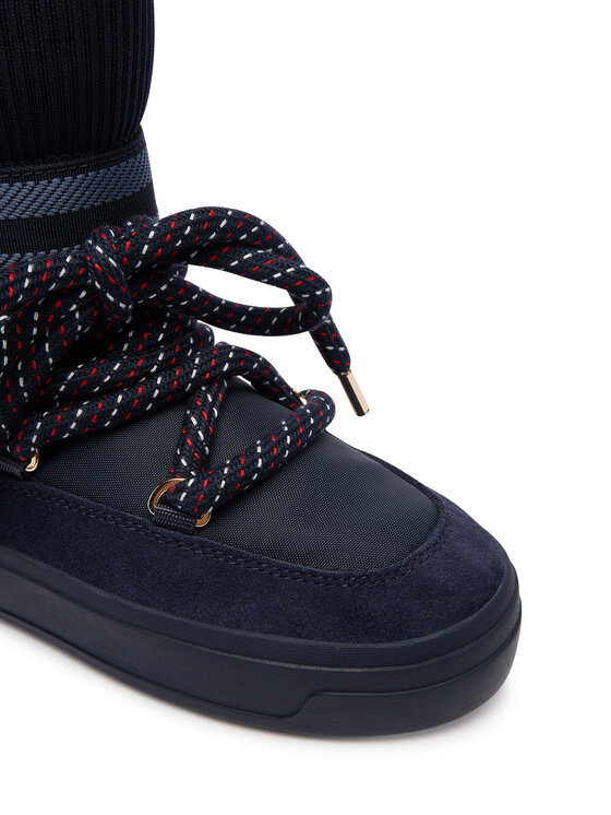 Tommy Hilfiger Tommy Hilfiger Cizme de zăpadă Tommytech Rwb Snowboot Warm FW0FW09163 Bleumarin
