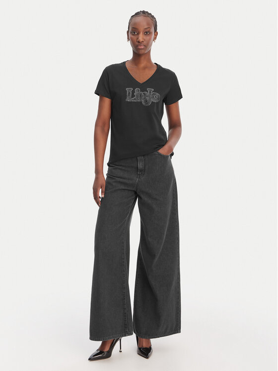 Liu Jo Sport Liu Jo Sport T-Shirt TA6057 JS923 Schwarz Regular Fit