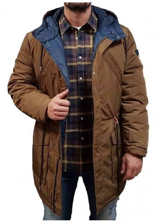 Pepe Jeans Pepe Jeans Bunda pro přechodné období PM402311 887 Khaki Parka Fit