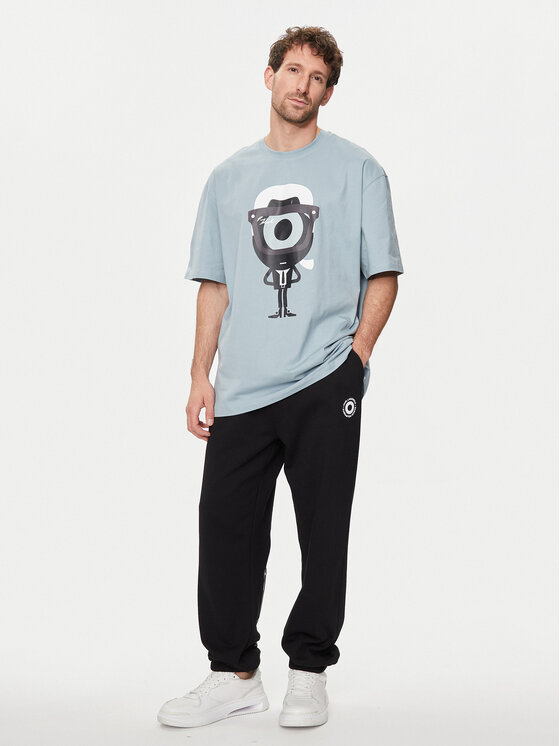 KARL LAGERFELD KARL LAGERFELD T-shirt 755098 542270 Plava Regular Fit