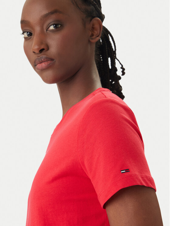 Tommy Jeans Tommy Jeans T-Shirt DW0DW22277 Červená Regular Fit