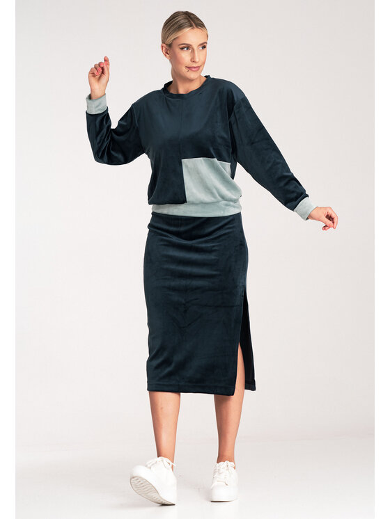 FIGL FIGL Tepláková souprava M1036 Tmavomodrá Regular Fit