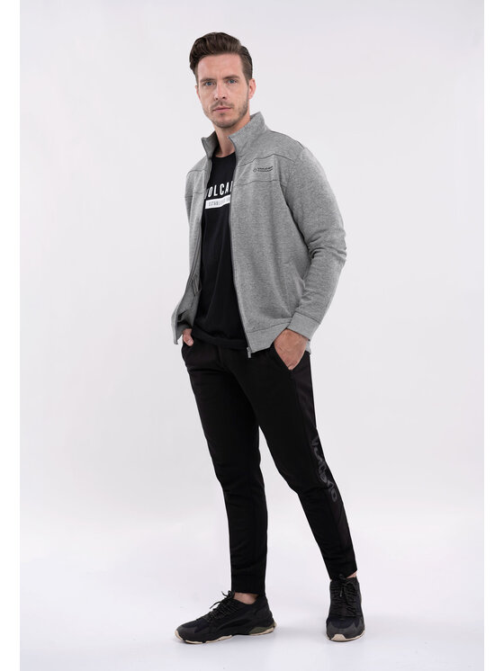Volcano Volcano Bluza B-LENOX Szary Regular Fit
