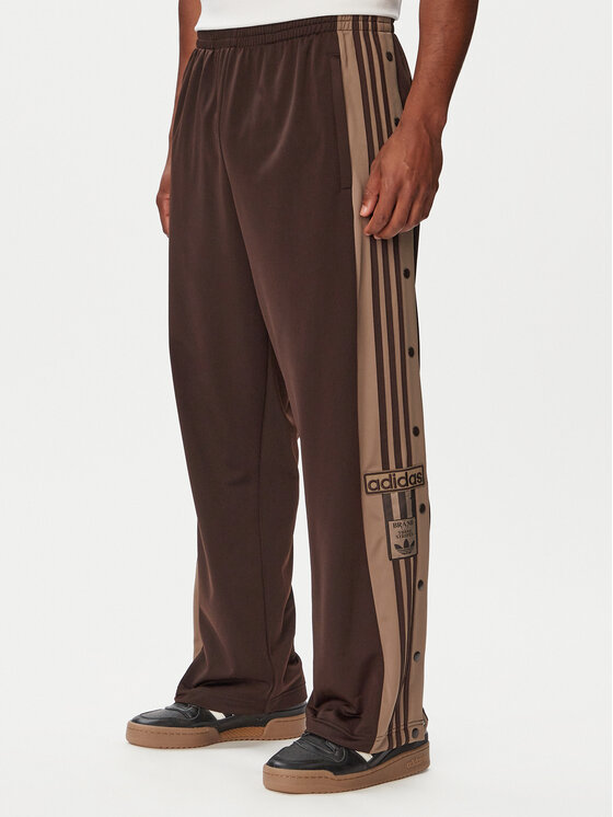 adidas Donji dio trenerke Adibreak Classic KS7398 Tamno smeđa Regular Fit