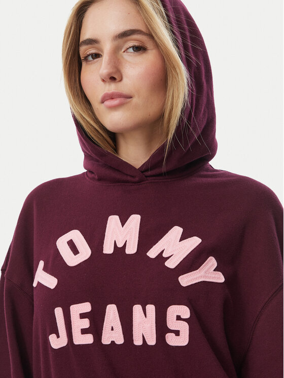Tommy Jeans Tommy Jeans Суитшърт Arch DW0DW23455 Бордо Oversize