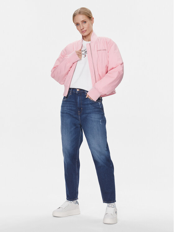 Tommy Jeans Tommy Jeans Bomber-jakk Classics DW0DW17240 Roosa Regular Fit