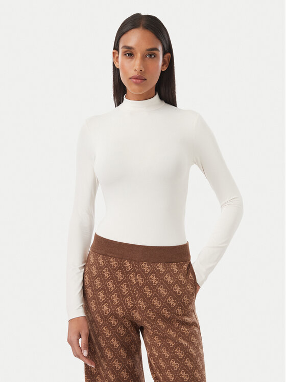 Guess Guess Боді V6BP04 K6317 Білий Slim Fit