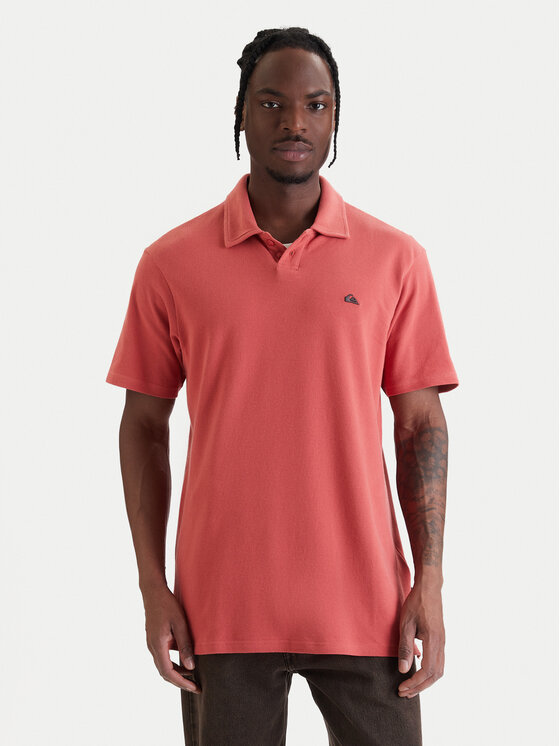 Quiksilver Quiksilver Тениска с яка и копчета Mw Pique Polo EQYKT04392 Бордо Regular Fit
