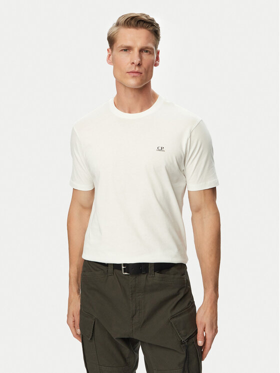 C.P. Company C.P. Company T-krekls RCCMTS725A005100W Écru Regular Fit