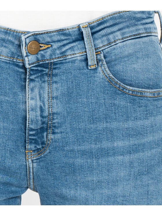 Wrangler Wrangler Jeansy W28KKRP21 Niebieski Skinny Fit