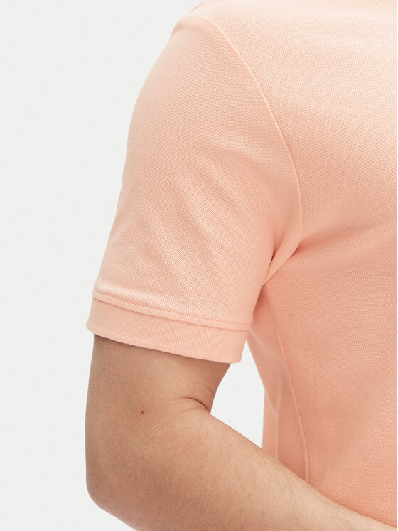 INDICODE INDICODE Polo Wadim 40-913 Różowy Regular Fit