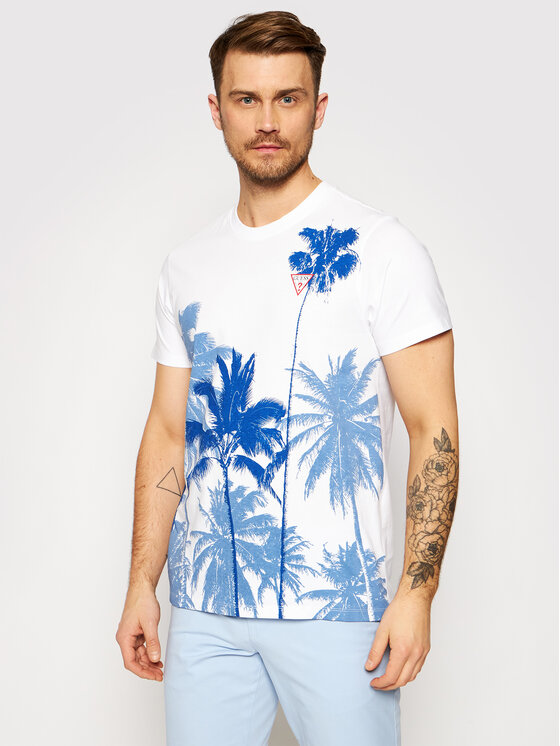 Guess T Shirt M1gi85 K8fq1 Weiss Regular Fit Modivo De