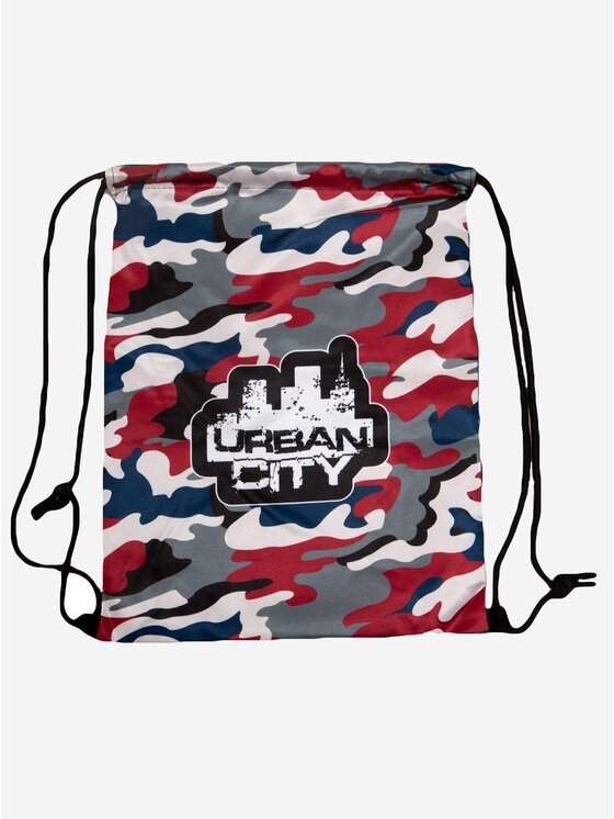 Worek, rozmiar UNI, Szary, Worek siłownia do szkoły trening Logo Gym Sack Grey Camo uni