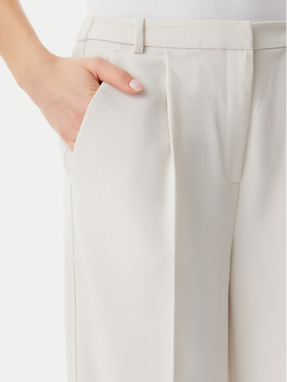 Calvin Klein Calvin Klein Auduma bikses Travel Twill K20K208214 Pelēks Wide Leg