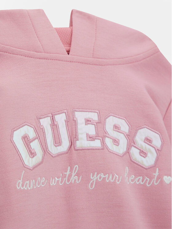 Guess Guess Bluza K4RQ05 KC3M0 Różowy Regular Fit