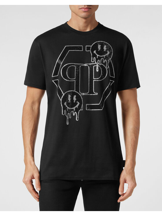PHILIPP PLEIN PHILIPP PLEIN T-Shirt 15121 Czarny Regular Fit