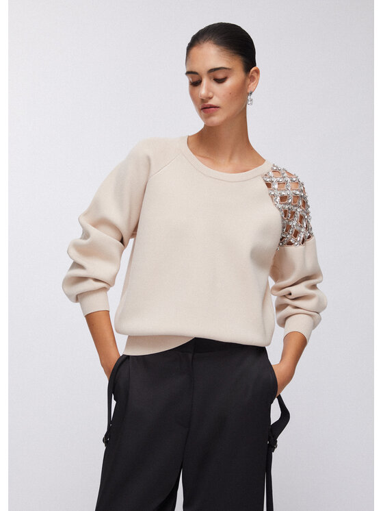 Liu Jo Liu Jo Maglione PA6030MS99EX0753 Bianco Regular Fit