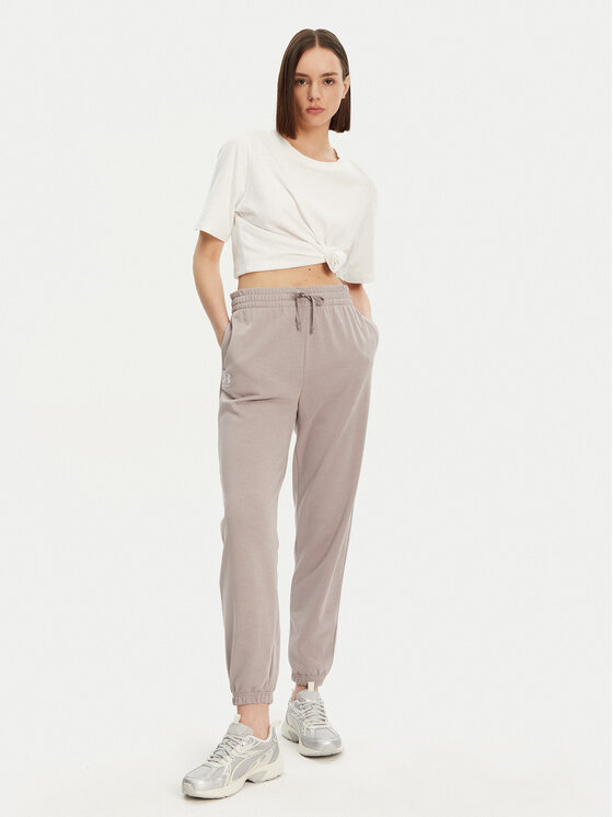 Under Armour Under Armour Donji dio trenerke Ua Rival 1382735 Bež Loose Fit