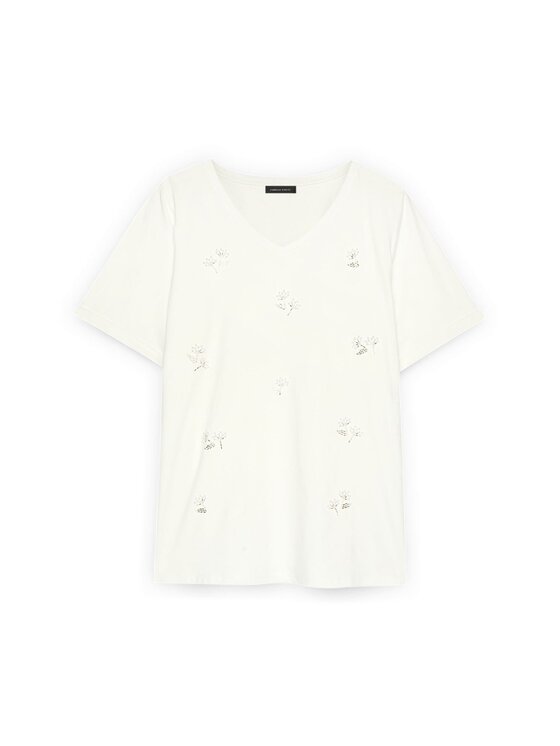 Fiorella Rubino Fiorella Rubino T-shirt G0BML009209N011 Bianco Regular Fit