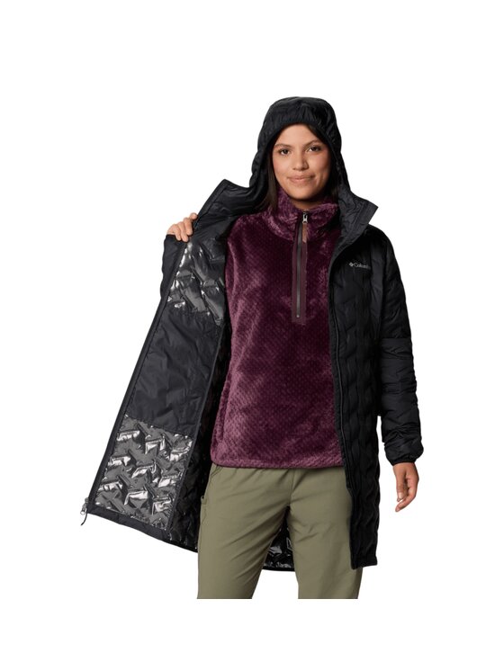 Columbia Columbia Kurtka przejściowa Delta Ridge II ong Down Jacket 208821301 Czarny Regular Fit